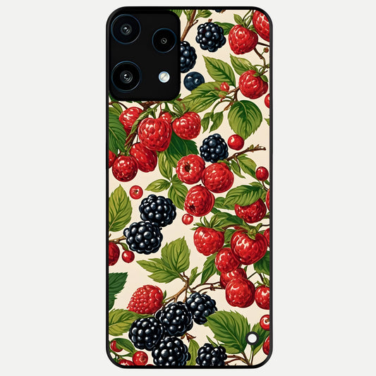  Mixed Berry Collage Glass Case For Nothing Phone 3A Lite back cover – full design glossy printed glass finish