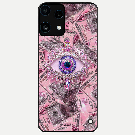  Money Eye Luxe Glass Case For Nothing Phone 3A Lite back cover – full design glossy printed glass finish