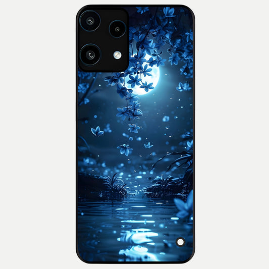  Moonlight Petal Dream Glass Case For Nothing Phone 3A Lite back cover – full design glossy printed glass finish
