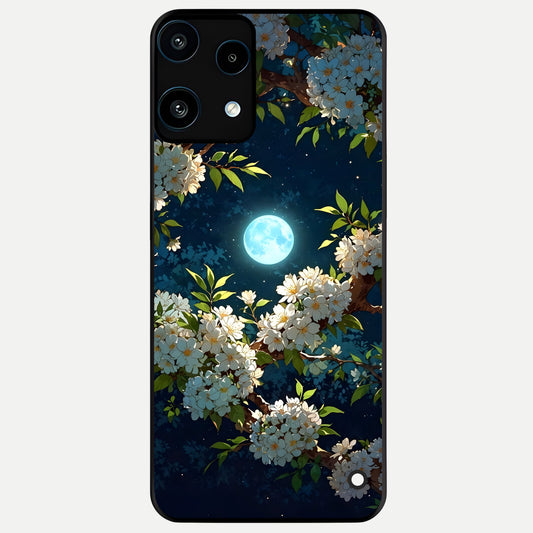  Moonlit Blossom Dream Glass Case For Nothing Phone 3A Lite back cover – full design glossy printed glass finish