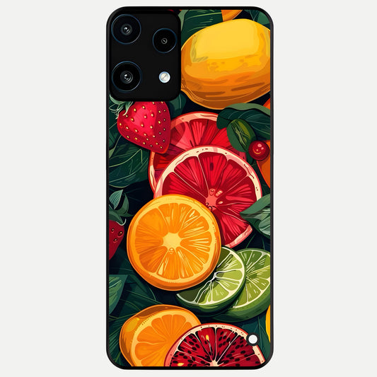  Multiple Fruits Glass Case For Nothing Phone 3A Lite back cover – full design glossy printed glass finish