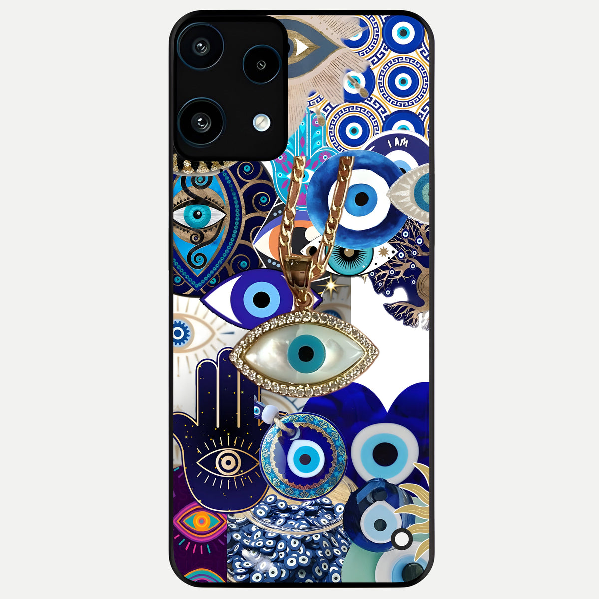  Mystic Charm Eye Glass Case For Nothing Phone 3A Lite back cover – full design glossy printed glass finish