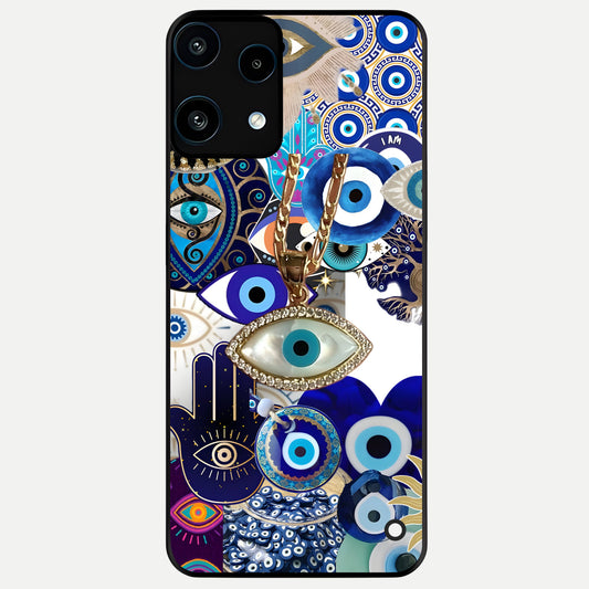  Mystic Charm Eye Glass Case For Nothing Phone 3A Lite back cover – full design glossy printed glass finish