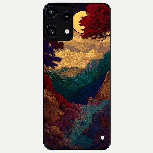  Mystic Valley Light Glass Case For Nothing Phone 3A Lite back cover – full design glossy printed glass finish