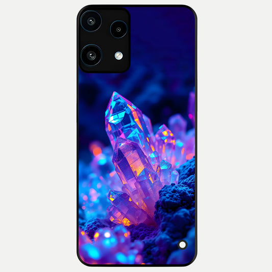  Neon Aura Shards Glass Case For Nothing Phone 3A Lite back cover – full design glossy printed glass finish