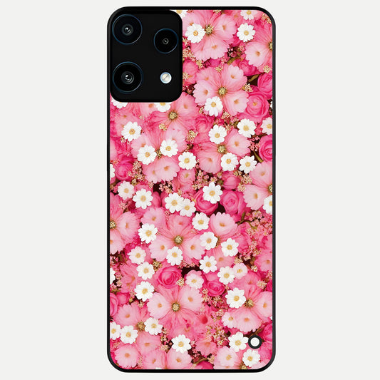 Pink Daisy Bliss Glass Case For Nothing Phone 3A Lite back cover – full design glossy printed glass finish