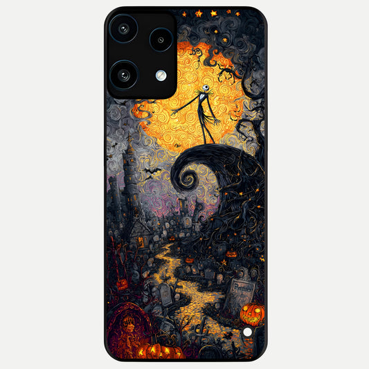 Pumpkin Moonlight Tale Glass Case For Nothing Phone 3A Lite back cover – full design glossy printed glass finish