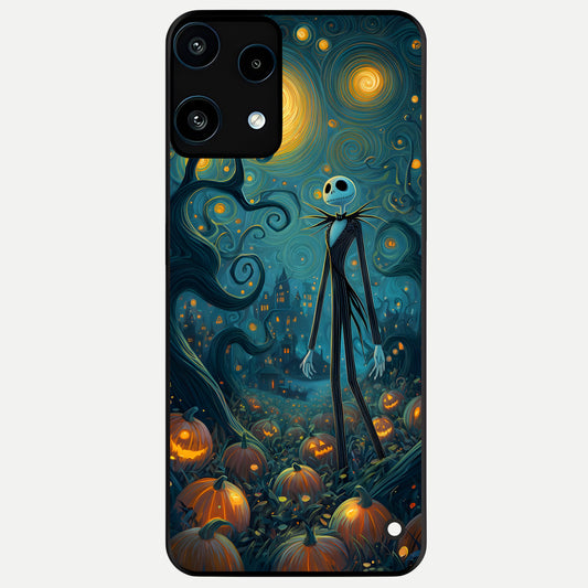 Pumpkin Moon Night Glass Case For Nothing Phone 3A Lite back cover – full design glossy printed glass finish