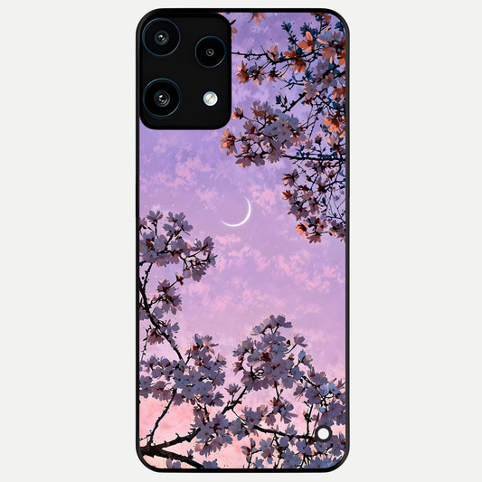  Purple Serenity Moon Glass Case For Nothing Phone 3A Lite back cover – full design glossy printed glass finish