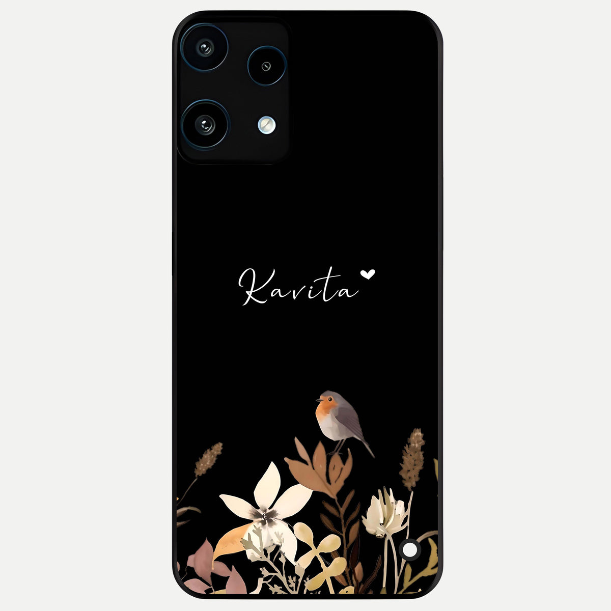  Quiet Garden Tune Custom Name Glass Case For Nothing Phone 3A Lite back cover – full design glossy printed glass finish