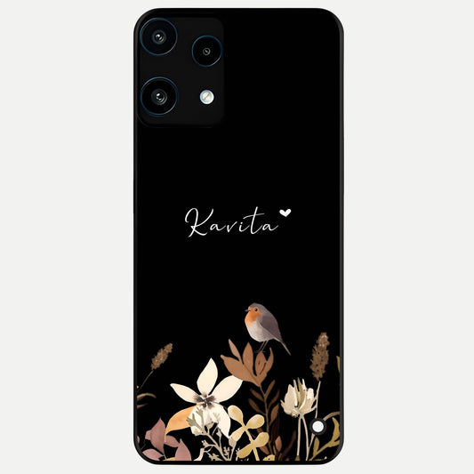 Quiet Garden Tune Custom Name Glass Case For Nothing Phone 3A Lite back cover – full design glossy printed glass finish