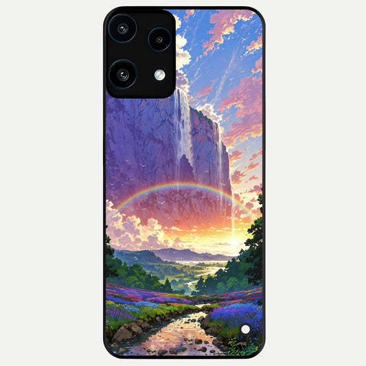  Rainbow Valley Dream Glass Case For Nothing Phone 3A Lite back cover – full design glossy printed glass finish