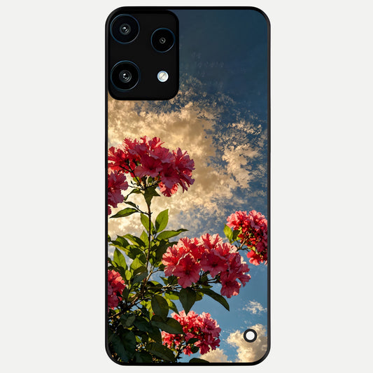  Red Bloom Skies Glass Case For Nothing Phone 3A Lite back cover – full design glossy printed glass finish