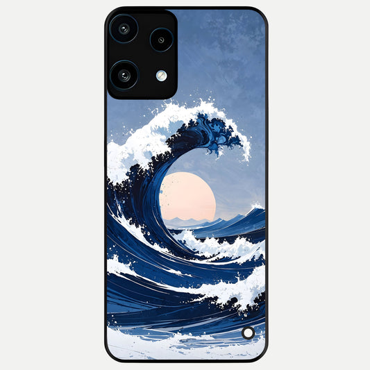  Rising Tide Power Glass Case For Nothing Phone 3A Lite back cover – full design glossy printed glass finish