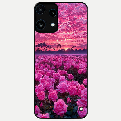  Rose Sunset Valley Glass Case For Nothing Phone 3A Lite back cover – full design glossy printed glass finish