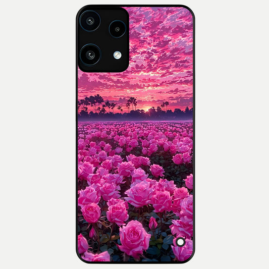  Rose Sunset Valley Glass Case For Nothing Phone 3A Lite back cover – full design glossy printed glass finish