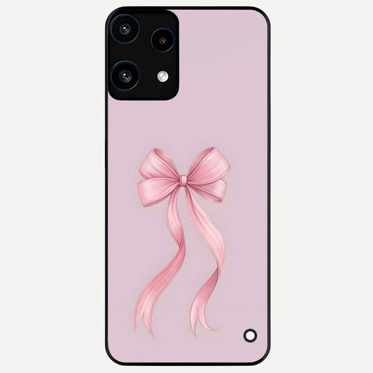  Soft Blush Bow Glass Case For Nothing Phone 3A Lite back cover – full design glossy printed glass finish