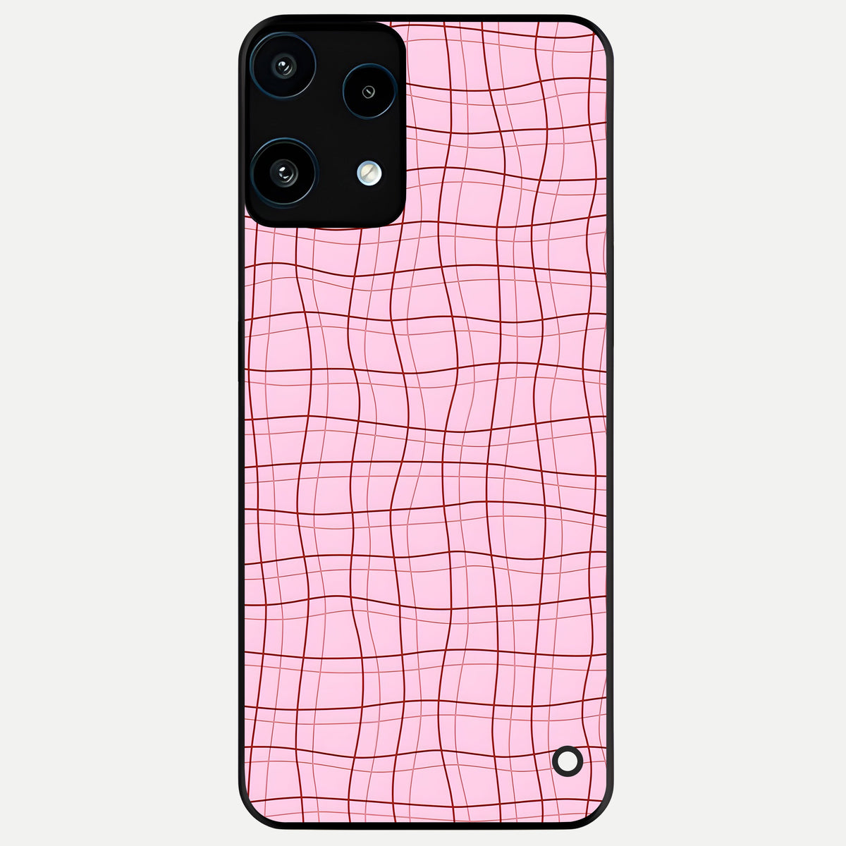  Soft Grid Bliss Glass Case For Nothing Phone 3A Lite back cover – full design glossy printed glass finish