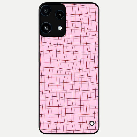  Soft Grid Bliss Glass Case For Nothing Phone 3A Lite back cover – full design glossy printed glass finish