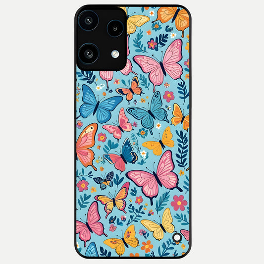  Spring Wing Garden Glass Case For Nothing Phone 3A Lite back cover – full design glossy printed glass finish