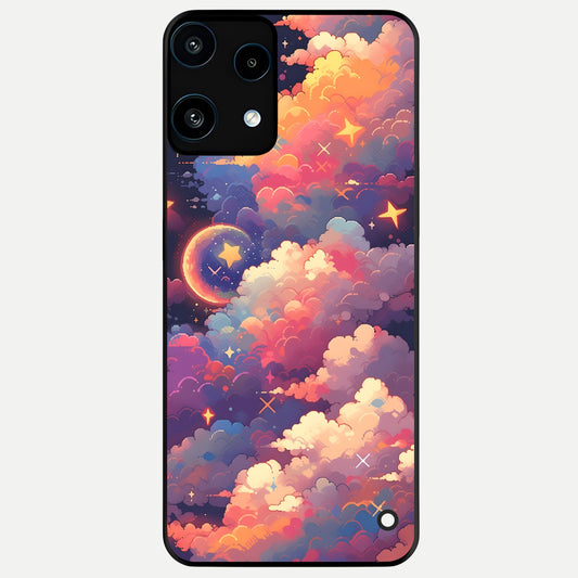  Starlit Dream Clouds Glass Case For Nothing Phone 3A Lite back cover – full design glossy printed glass finish