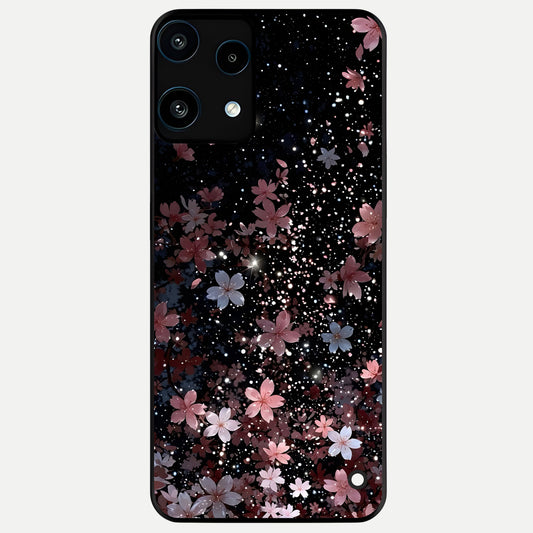  Starlit Flower Dreams Glass Case For Nothing Phone 3A Lite back cover – full design glossy printed glass finish