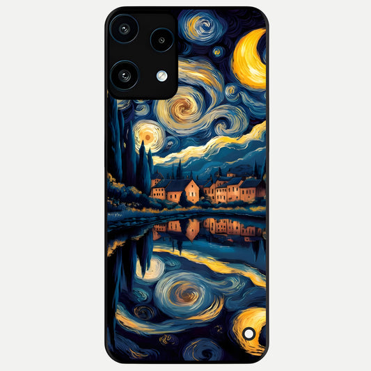  Starry Sky Serenity Glass Case For Nothing Phone 3A Lite back cover – full design glossy printed glass finish