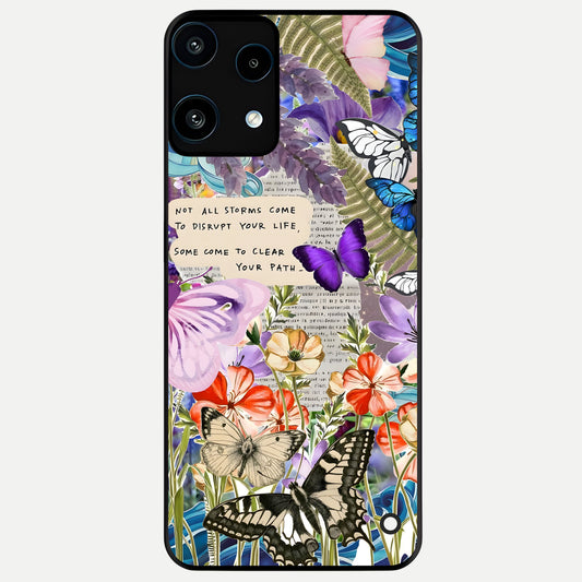  Storm Path Bloom Glass Case For Nothing Phone 3A Lite back cover – full design glossy printed glass finish