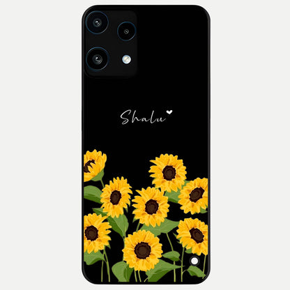  Sunflower Sky Bloom Glass Case For Nothing Phone 3A Lite back cover – full design glossy printed glass finish
