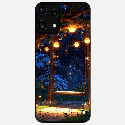  Twilight Garden Swing Glass Case For Nothing Phone 3A Lite back cover – full design glossy printed glass finish