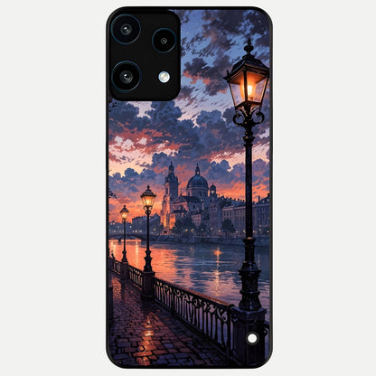  Twilight River Lights Glass Case For Nothing Phone 3A Lite back cover – full design glossy printed glass finish