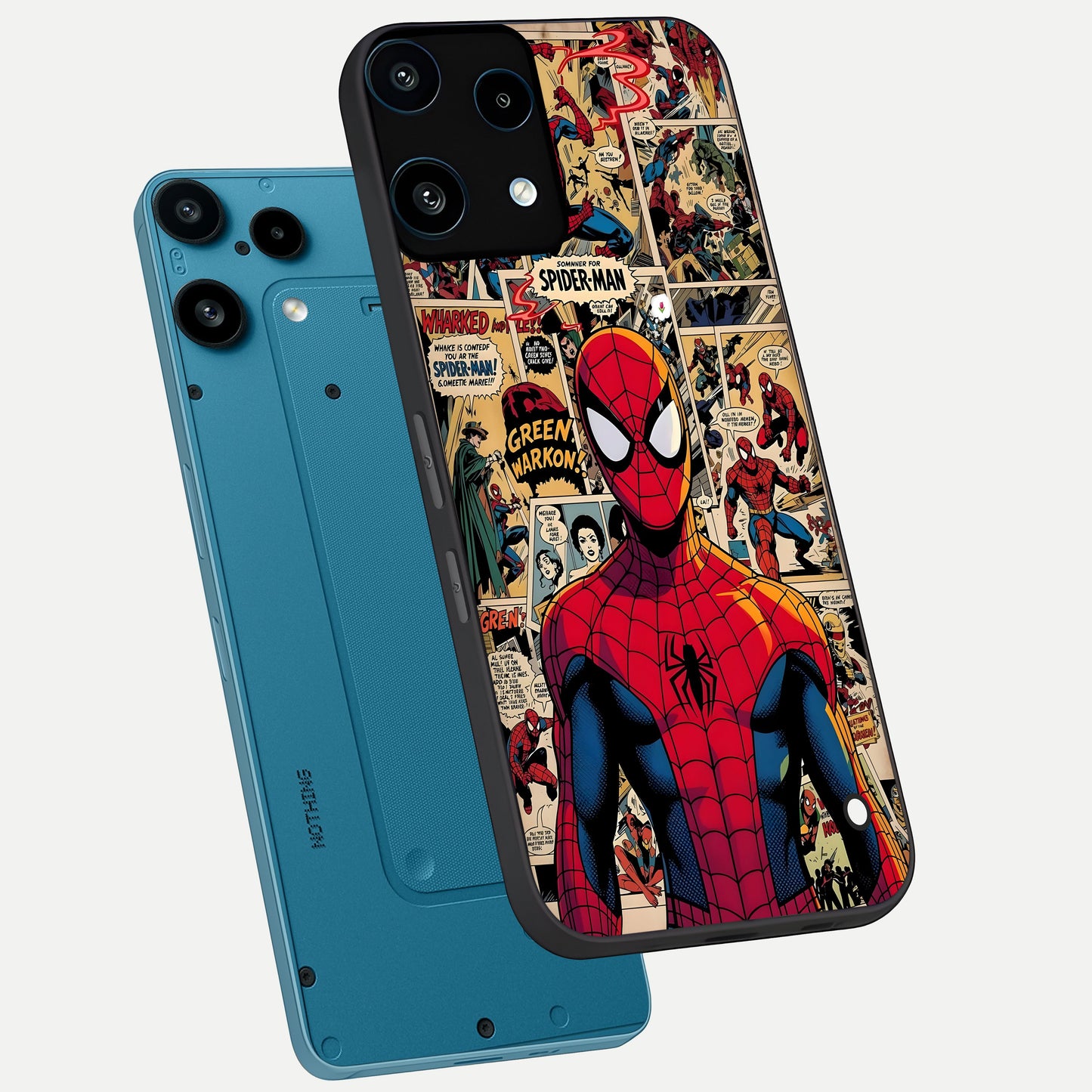  Aesthetic Spider phone case For Nothing Phone 3A Lite showing premium glass back cover with detailed artwork