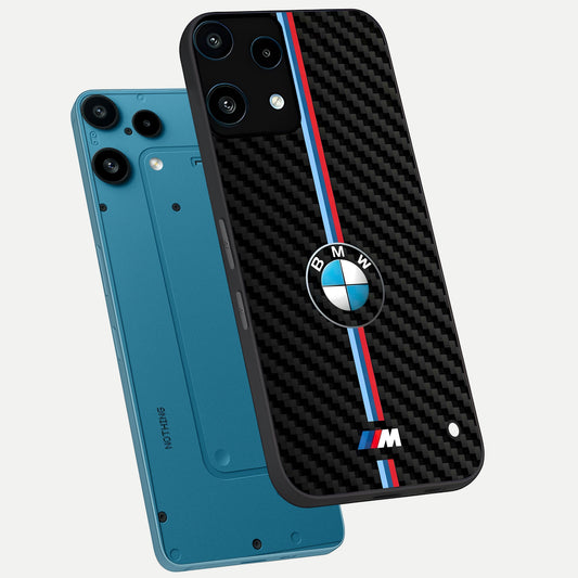  BMW Pattern phone case For Nothing Phone 3A Lite showing premium glass back cover with detailed artwork