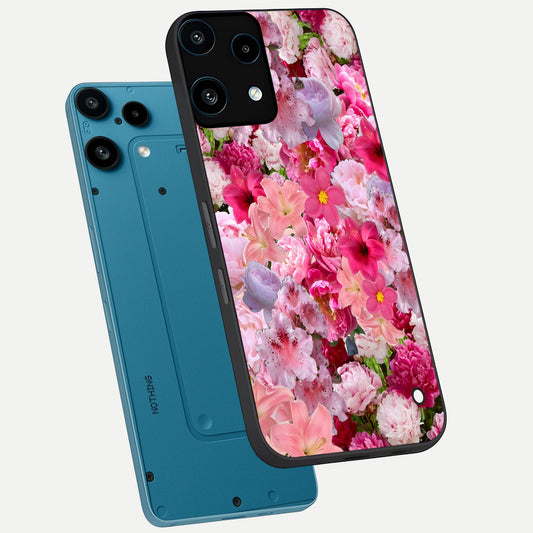  Bloom Crush Fantasy phone case For Nothing Phone 3A Lite showing premium glass back cover with detailed artwork
