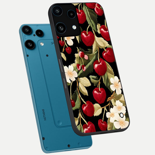  Blooming Spendor Bird phone case For Nothing Phone 3A Lite showing premium glass back cover with detailed artwork