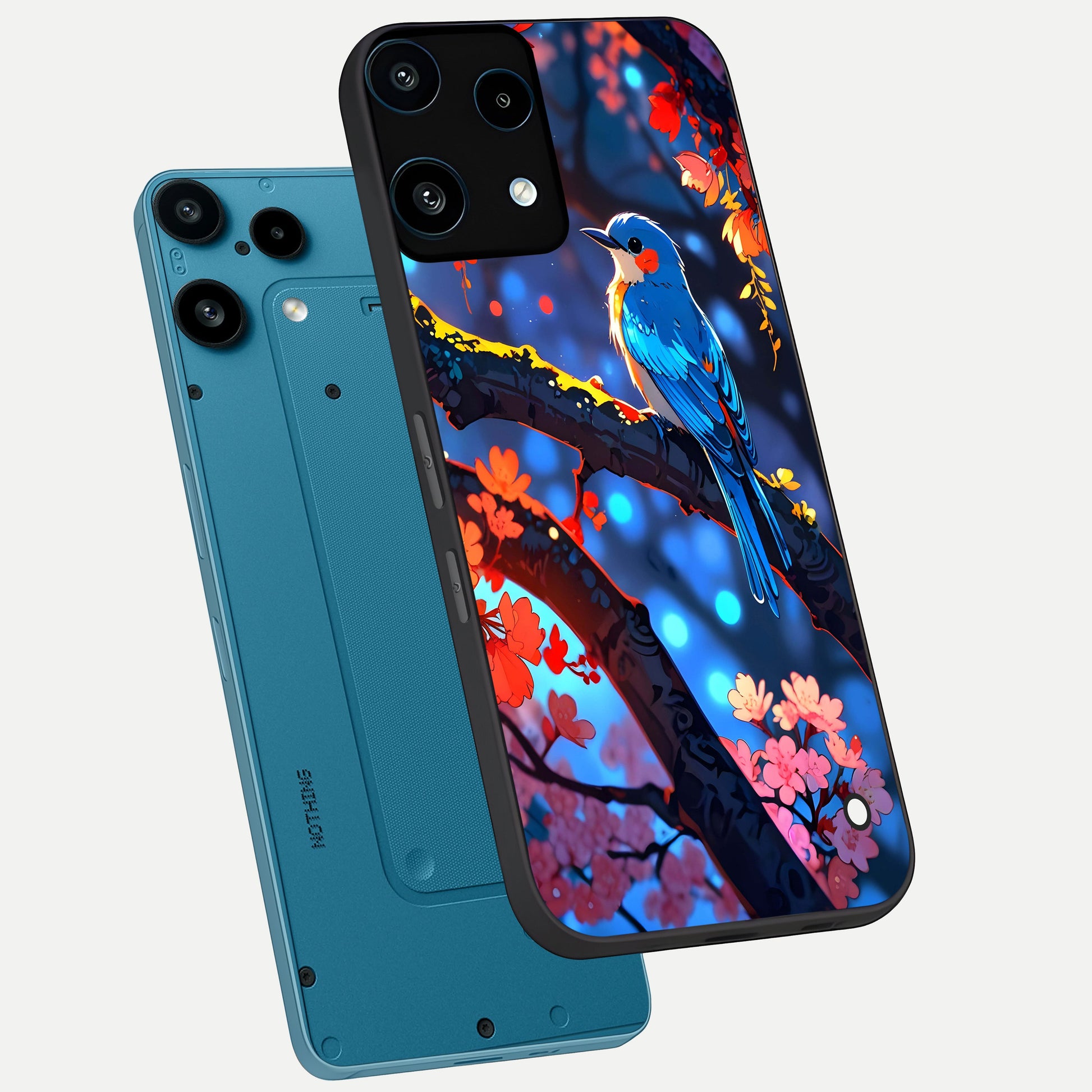  Blooming Water Drift phone case For Nothing Phone 3A Lite showing premium glass back cover with detailed artwork