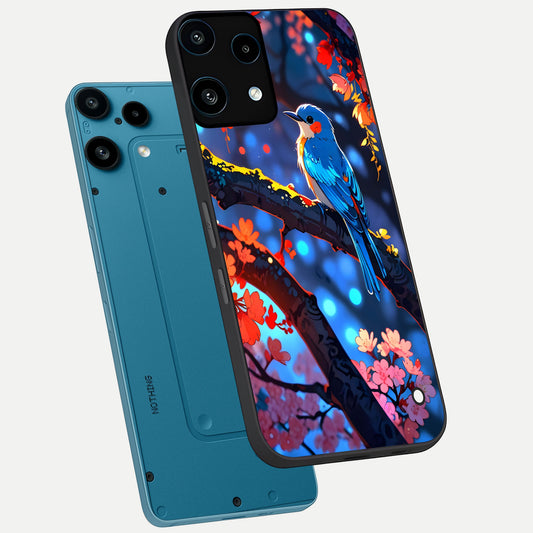  Blooming Water Drift phone case For Nothing Phone 3A Lite showing premium glass back cover with detailed artwork