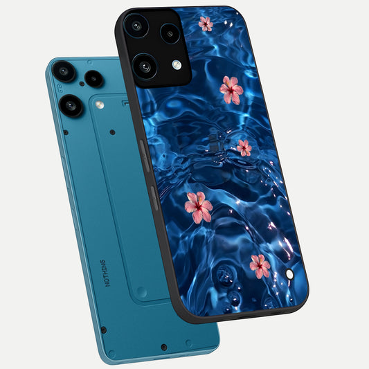  Bloom Thread Art phone case For Nothing Phone 3A Lite showing premium glass back cover with detailed artwork