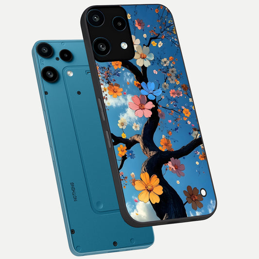  Blossom Dream Sky phone case For Nothing Phone 3A Lite showing premium glass back cover with detailed artwork