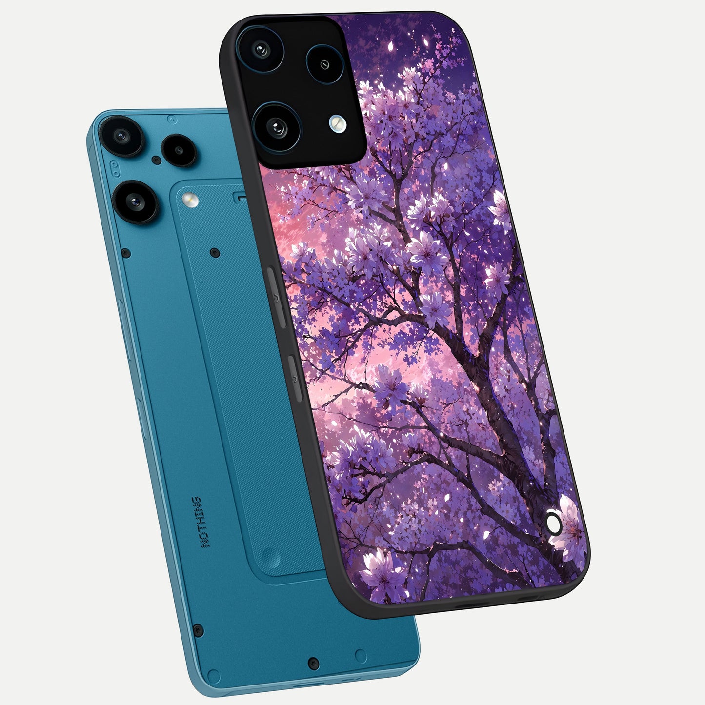  Blossom Tree phone case For Nothing Phone 3A Lite showing premium glass back cover with detailed artwork