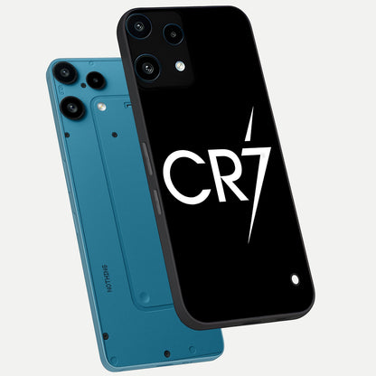  CR7 Elite Strike phone case For Nothing Phone 3A Lite showing premium glass back cover with detailed artwork