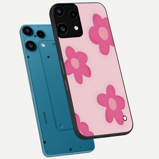  Candy Bloom Dreams phone case For Nothing Phone 3A Lite showing premium glass back cover with detailed artwork