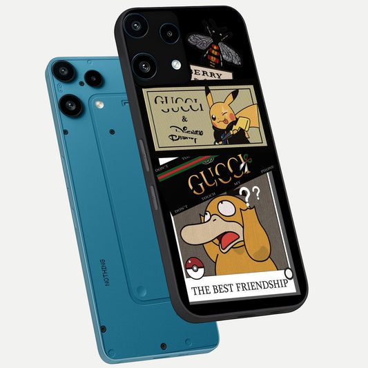  Cartoon Brand Play Mashup phone case For Nothing Phone 3A Lite showing premium glass back cover with detailed artwork