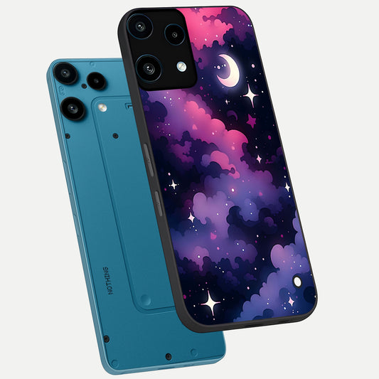  Celestial Moon Magic phone case For Nothing Phone 3A Lite showing premium glass back cover with detailed artwork