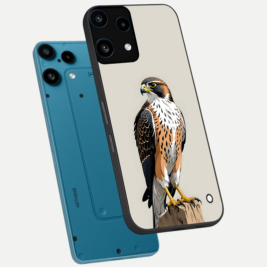  Clever Eagle phone case For Nothing Phone 3A Lite showing premium glass back cover with detailed artwork