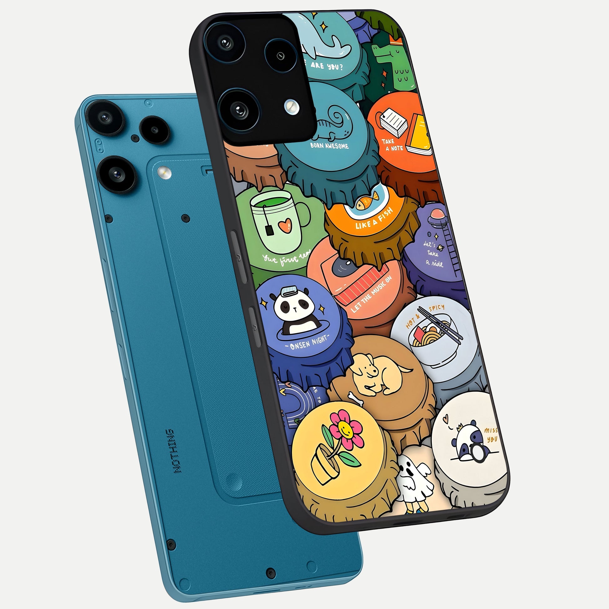  Coins Patterns phone case For Nothing Phone 3A Lite showing premium glass back cover with detailed artwork