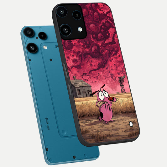  Courage Under Sky phone case For Nothing Phone 3A Lite showing premium glass back cover with detailed artwork