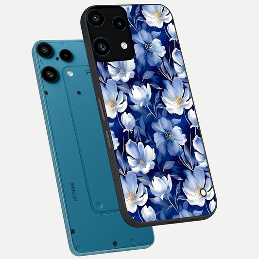  Cute Floral Patterns phone case For Nothing Phone 3A Lite showing premium glass back cover with detailed artwork