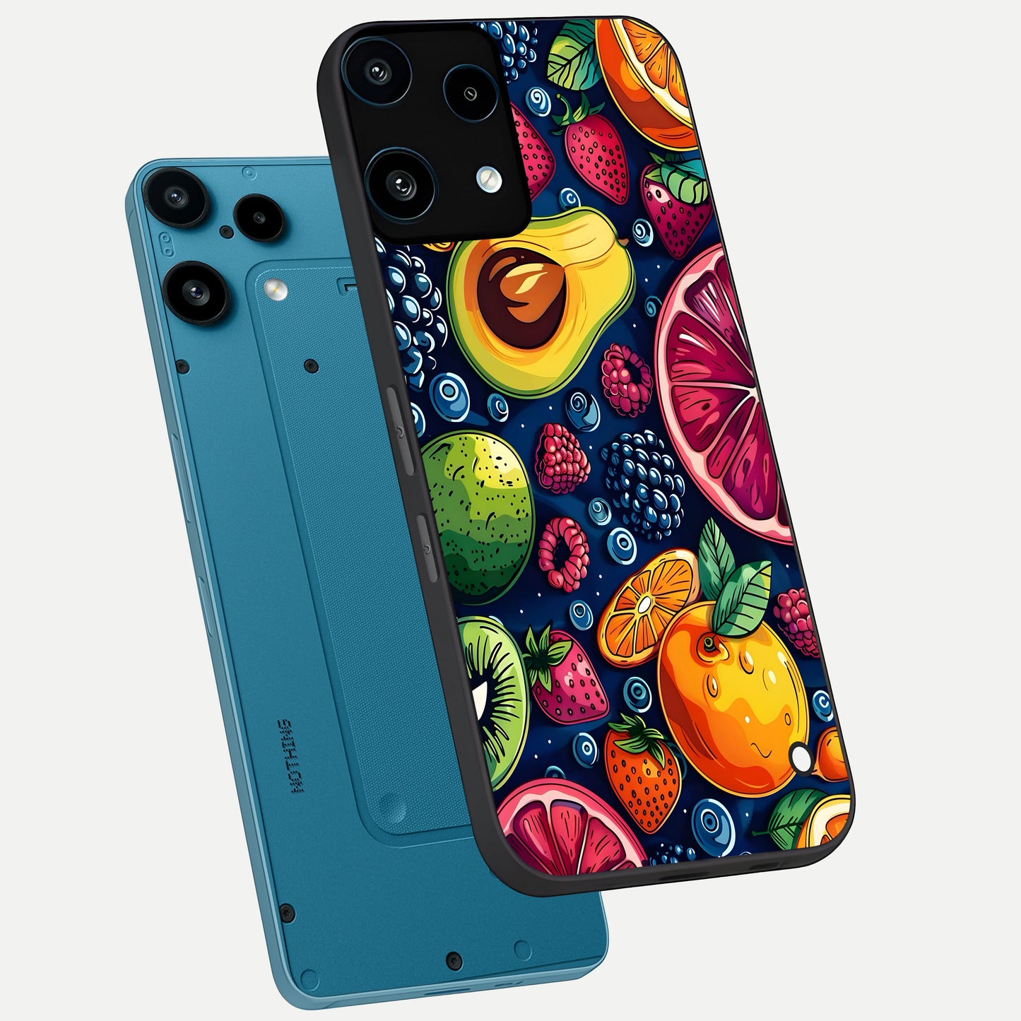  Cute Fruits Art phone case For Nothing Phone 3A Lite showing premium glass back cover with detailed artwork