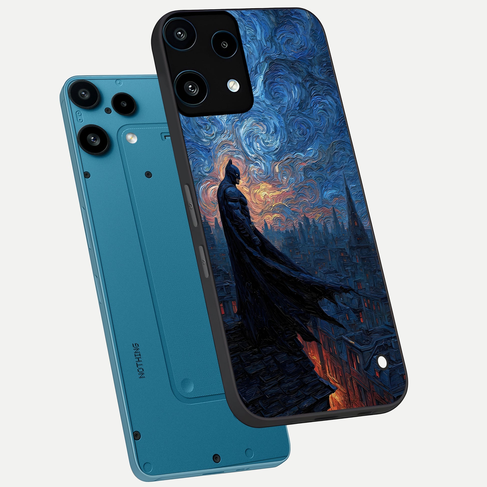  Dark Knight Dusk phone case For Nothing Phone 3A Lite showing premium glass back cover with detailed artwork